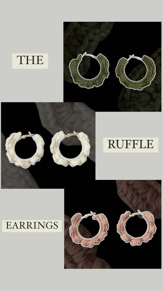 Ruffle Earrings
